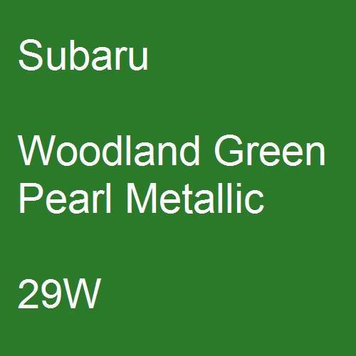 Subaru, Woodland Green Pearl Metallic, 29W.